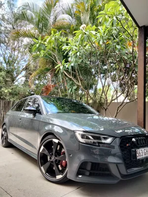 Front End Headlight Detail on Audi RS3 in Kawana