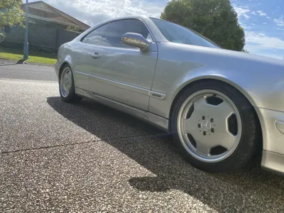 Silver Mercedes CLK polished during our premium mobile car detailing service in a Noosa driveway