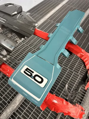 Custom Paint Work in Professional Booth for Mountain Creek client